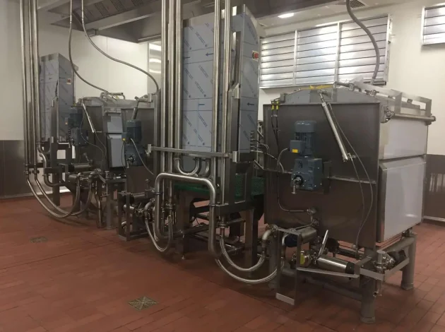 View of the kettle agitator drive