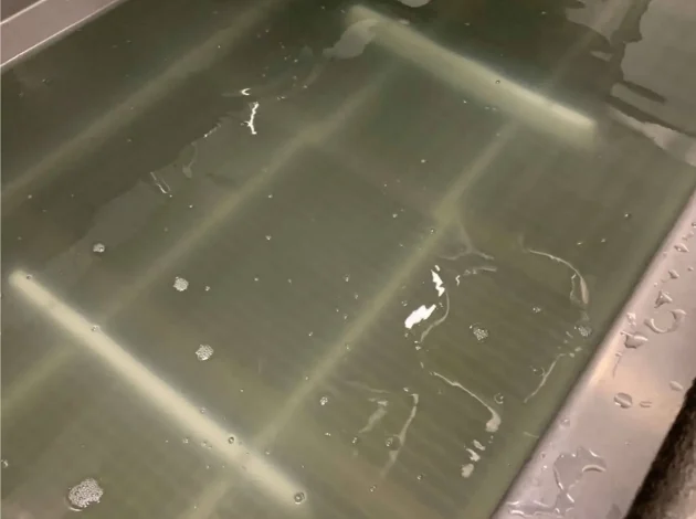 Contaminated chilling water