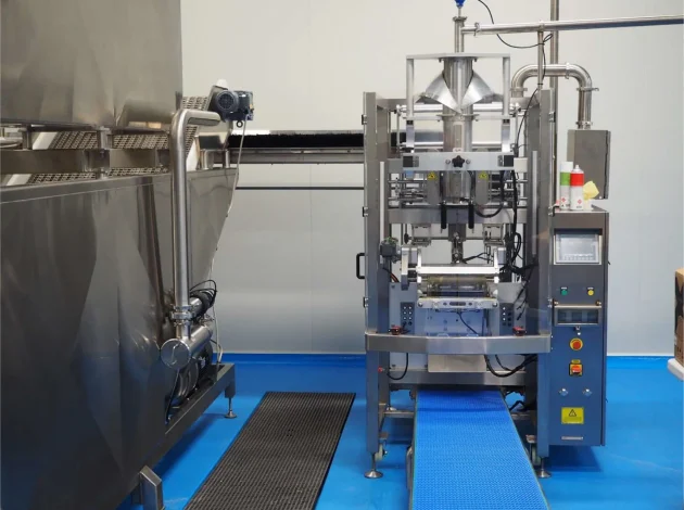 FMA Form fill seal machine attached to the pressure kettle